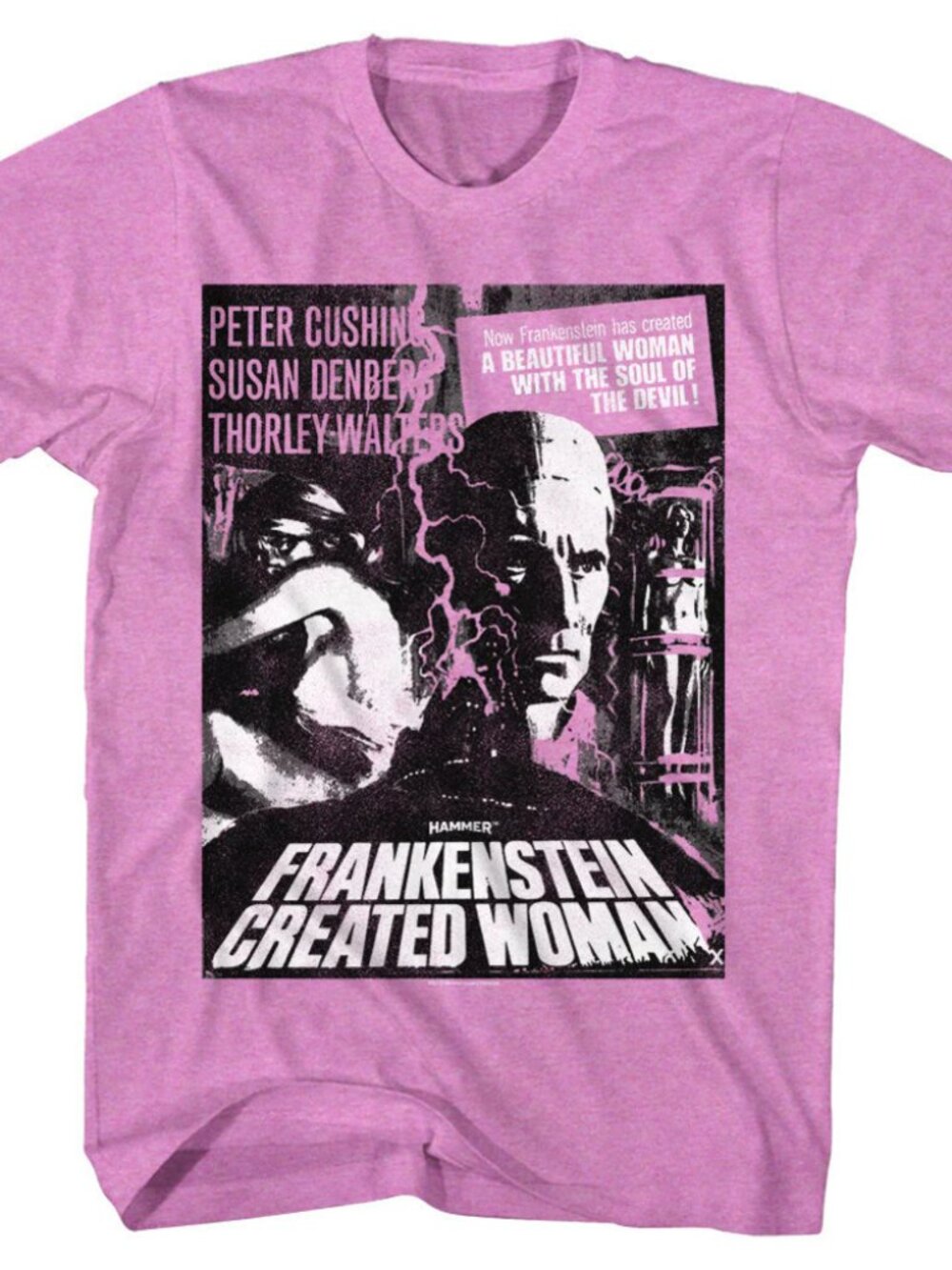 Frankenstein Created Woman Horror Retro Graphic Unisex T-Shirt